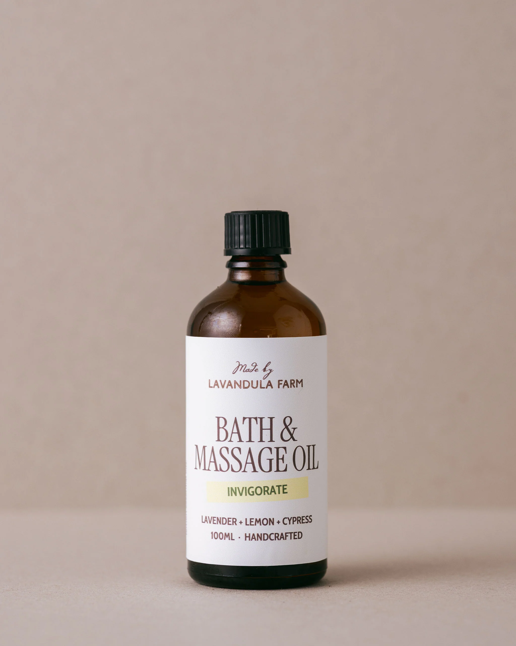 Invigorate Bath & Massage Oil | Lavender + Lemon + Cypress